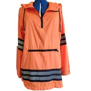 Poster Girl Orange w/Reflective Stripes Windebreaker sz S/M